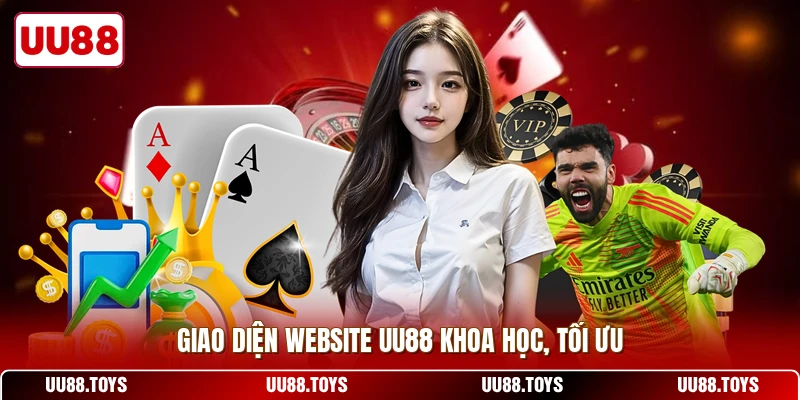 Giao diện website UU88 khoa học, tối ưu